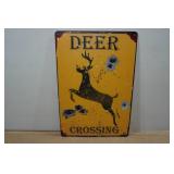 Novelty Metal Sign - Deer Crossing