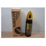 Hot or Cold Bullet Shaped American Flag Thermos - 17oz