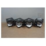 *4* Lucky Shot Whiskey Glasses with Embedded Bullets