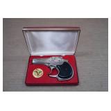 High Standard .22 Mag Double Barrel Derringer with Case - Nickel Finish
