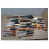 Assorted Knives and Sharpeners