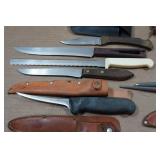 Assorted Knives and Sharpeners