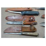 Assorted Knives and Sharpeners