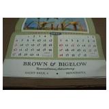 Vintage Brown & Bigelow Game Bird Calendar