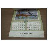 Vintage Brown & Bigelow Game Bird Calendar