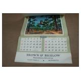 Vintage Brown & Bigelow Game Bird Calendar