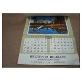 Vintage Brown & Bigelow Game Bird Calendar