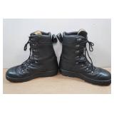 Leather Military Boots - Size 8