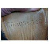 Leather Military Boots - Size 8