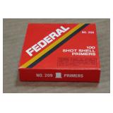 100 Federal 209 Shotshell Primers