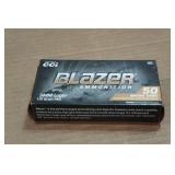 50 CCI Blazer Brass 9mm Luger 115 Gr FMJ Ammo