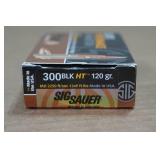 20 Sig Sauer Elite .300 Blackout 120 Gr HT Ammo