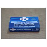 20 PPU .300 Blackout 125 Gr HP BT Ammo