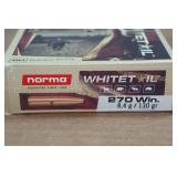 20 Norma Whitetail .270 Win 130 Gr SP Ammo