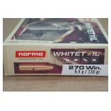20 Norma Whitetail .270 Win 130 Gr SP Ammo