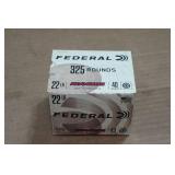325 Federal Automatch .22 LR 40 Gr LRN Ammo