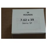 30 7.62 x 39mm Sierra SP Ammo