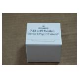 30 7.62 x 39mm 125 Gr Sierra HP Match Ammo
