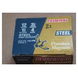 21 Federal Premium 12 Gauge 3-1/2" Magnum Steel 4 Shot Shotshells