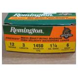 6 Remington Premier Hevi-Shot 12 Gauge 3" Magnum 6 Shot Shotshells