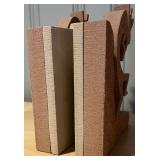 SR - Pair of Southwestern Style Sandstone Kokopelli Bookends