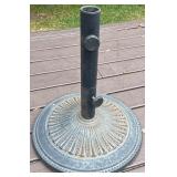 Deck - Metal Patio Umbrella Stand with Decorative Base