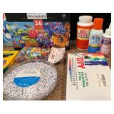 Basement - Large Arts and Crafts Lot with Markers, Drawing Set, Beads, Pencils, and Adhesives