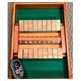 LL- Game Collection: L.L. Bean Cribbage Canoe, Dominoes, and Shut the Box Set