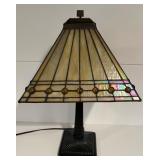 LL -Stained Glass Mission Style Table Lamp