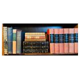 LL - Vintage and Antique Hardcover Book Collection Including Churchill, History, and Classics