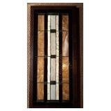 LL - Framed Rectangular Stained Glass Panel
