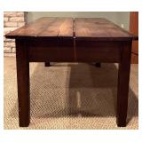 LL - Vintage Fond du Lac Table Mfg Co Wooden Table with Drawer