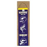 LL - Set of 4 Sports Franchise Heritage Wall Banners Minnesota Vikings Twins Maple Leafs Gophers