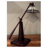 LL - Tiffany Style Table Lamp with Stained Glass Shade