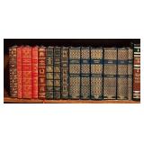 LL - Collection of 34 Vintage Leather-Bound Classic Books