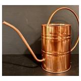 LL - Set of Copper Finish Entertaining Pieces - Platter, Punch Bowl, Pitcher, Water Can, Candle Holders