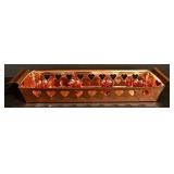 LL - Set of Copper Finish Entertaining Pieces - Platter, Punch Bowl, Pitcher, Water Can, Candle Holders