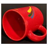 LL - Collection of Red Ceramic Serveware and Decor - Casserole, Pitcher, Vases, Mug, Floral Plate