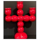 LL - Group of Modern Home Decor including Candleholder, Platter, and Vase