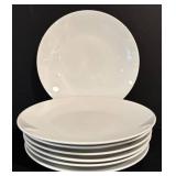LL - Rosenthal Germany White Porcelain Tableware Lot - Appetizer Plates, Saucers, Bowl, Sugar Dish