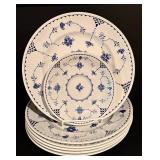 LL - Vintage Denmark Blue and White Dinnerware Set Plates, Bowls, Saucers, Mugs