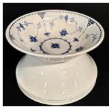 LL - Vintage Denmark Blue and White Dinnerware Set Plates, Bowls, Saucers, Mugs