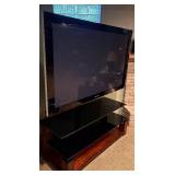 LL - Pioneer 60 Inch Plasma TV with Glass and Wood Stand