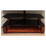 LL - Pioneer 60 Inch Plasma TV with Glass and Wood Stand