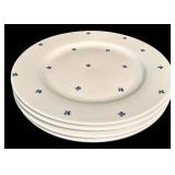 LL - Spode Home Blue Indigo Dinnerware Set with 4 Plates and 2 Bowls