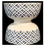 LL - Spode Home Blue Indigo Dinnerware Set with 4 Plates and 2 Bowls