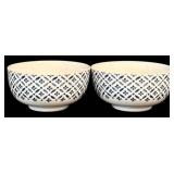 LL - Spode Home Blue Indigo Dinnerware Set with 4 Plates and 2 Bowls