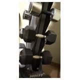 LL - Hoist Dumbbell Rack with Assorted Dumbbells and Weights