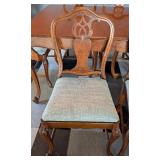 DR - Wood Dining Table with 6 Chairs and 3 Leaves