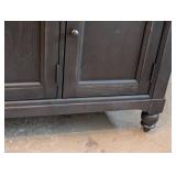 G - Liberty Furniture Hall Buffet Black with Natural Top